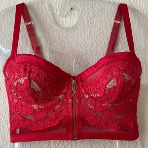 Victoria’s Secret Longline Zipper Bra 34B